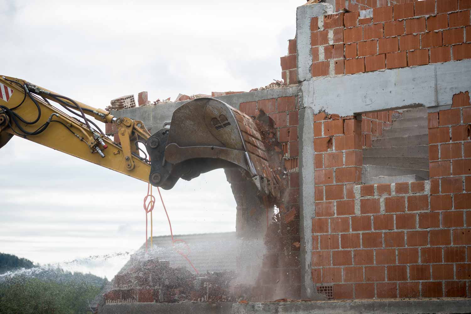 Travaux de démolition à Bons-en-Chablais