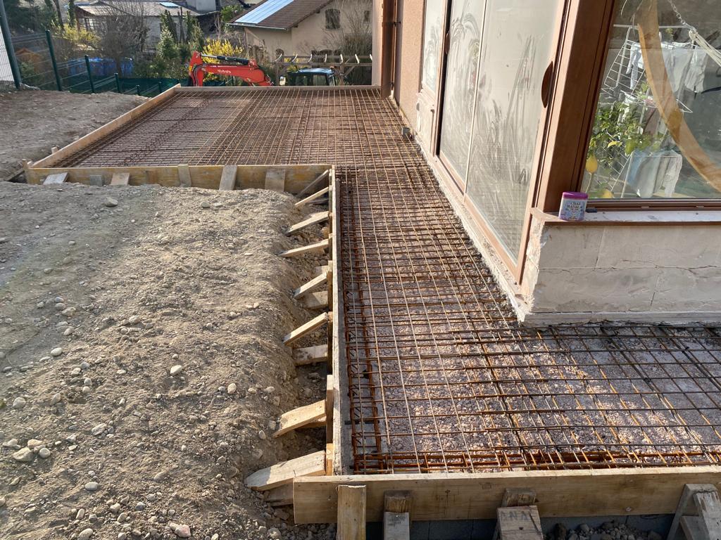 Construction terrasse béton